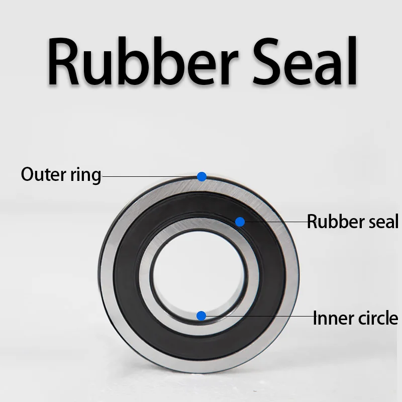 Rodamientos de bolas, diámetro de 1/2 pulgada, 1-1/8 "OD, sellos de goma duales, funcionamiento de poco ruido para herramientas eléctricas, bicicletas, electrodomésticos, maquinaria pequeña