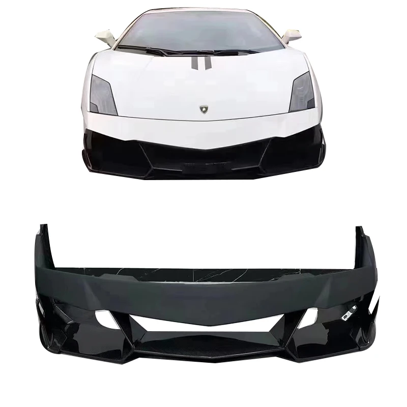 

Lamborghini Gallardo LP550 560 570 Perfect Fitting V-Type Semi Carbon Fiber Front Bumper