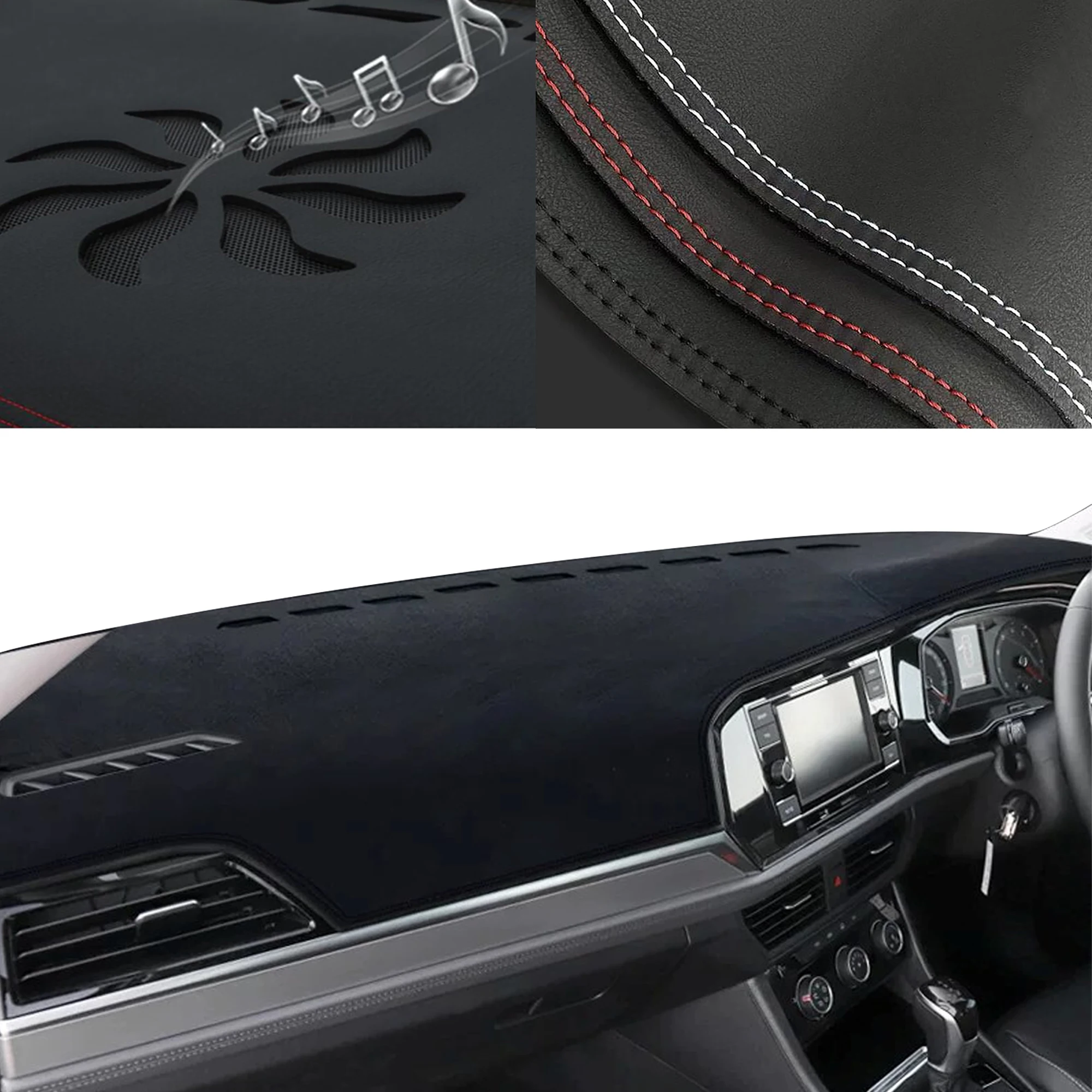 for VW Jetta 7 A7 MK7 2019 2020-2023 Special Customized Dashboard Cover Anti‑Glare Sunshade Pad Dash Mat Interior Accessories