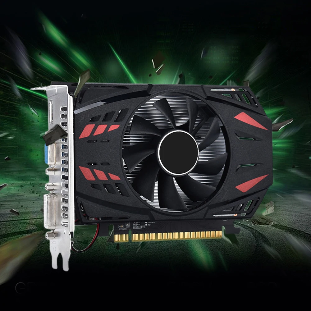 GT730 Desktop PC Graphics Cards PCI-E2.016X DDR3 4GB Computer Graphics Cards 128 Bit Gaming Graphics Card with Cooling Fan