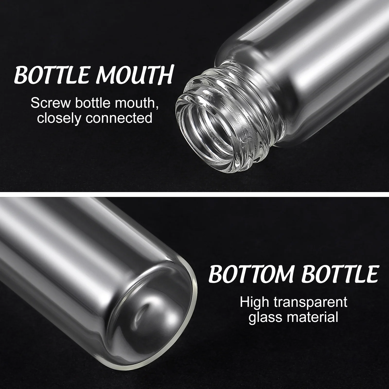 30Pcs Spray Bottles Glass Refillable Leakproof for Perfumes Essential Oils Makeup Travel Containers Spray Bottles