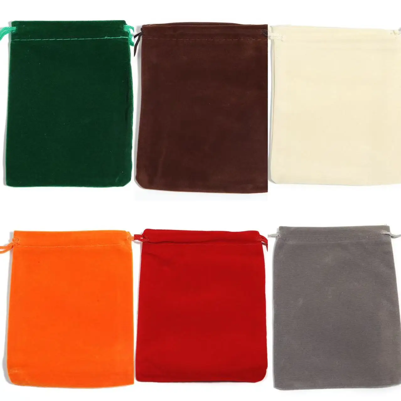 5-10pcs/lot Velvet Gifts Bags Colorful Drawstring Jewelry Bags Storage Pouches For Wedding Christmas Party Gifts Packaging Bags