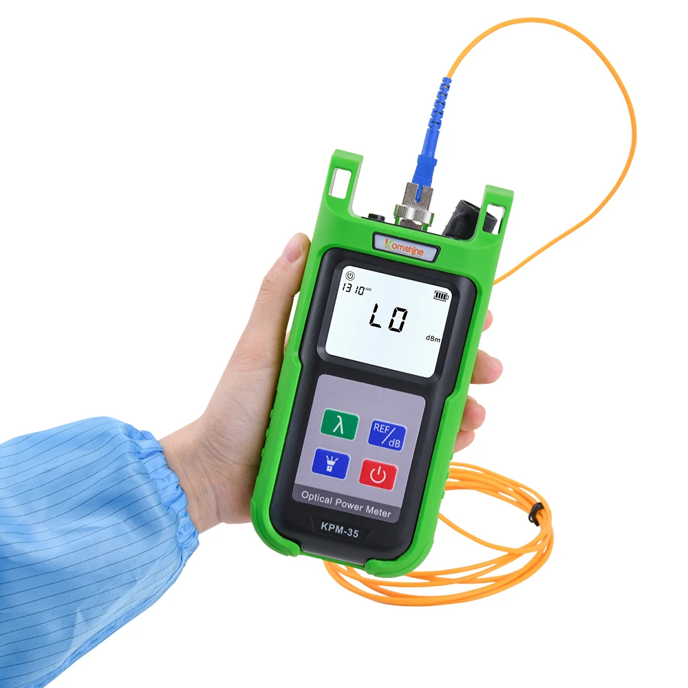 KomShine optische vezelvermogensmeter KPM-35, FTTH glasvezelkabeltester -70-+ 6dBm/-50-+ 26dBm, OPM Singlemode 7, golflengedetectie