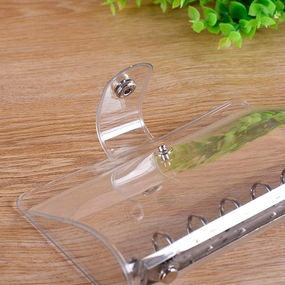 School A4/A5/A6/A7 Transparent Plastic Clip File Planner Notebook Loose Leaf Ring Binder