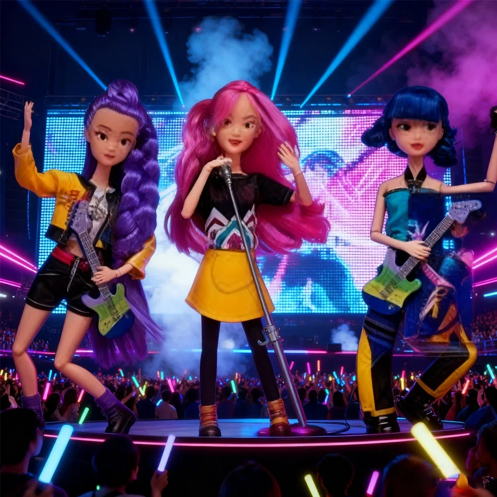 NIEUWE Pop Speelgoed Kpop Demon Hunters Action Figure Speelgoed Rumi Mira Zoey Mooie Prinses Baby Meisje Poppen Plastic DIY Speelgoed voor Meisjes*/