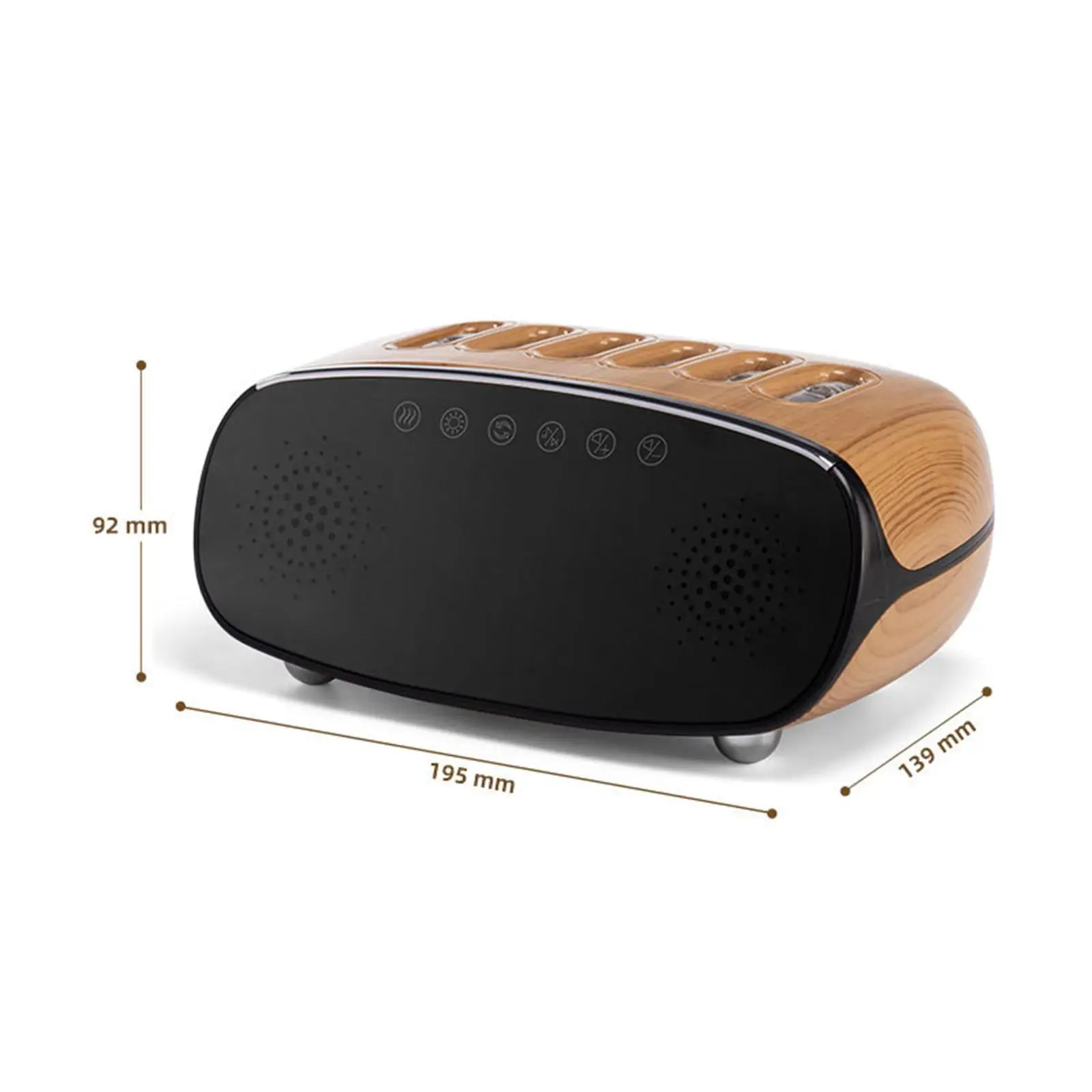 Air Humidifier Mist Makers ฟังก์ชั่นนาฬิกา 500 มล. พร้อมไฟกลางคืนสีสันสดใสสําหรับ