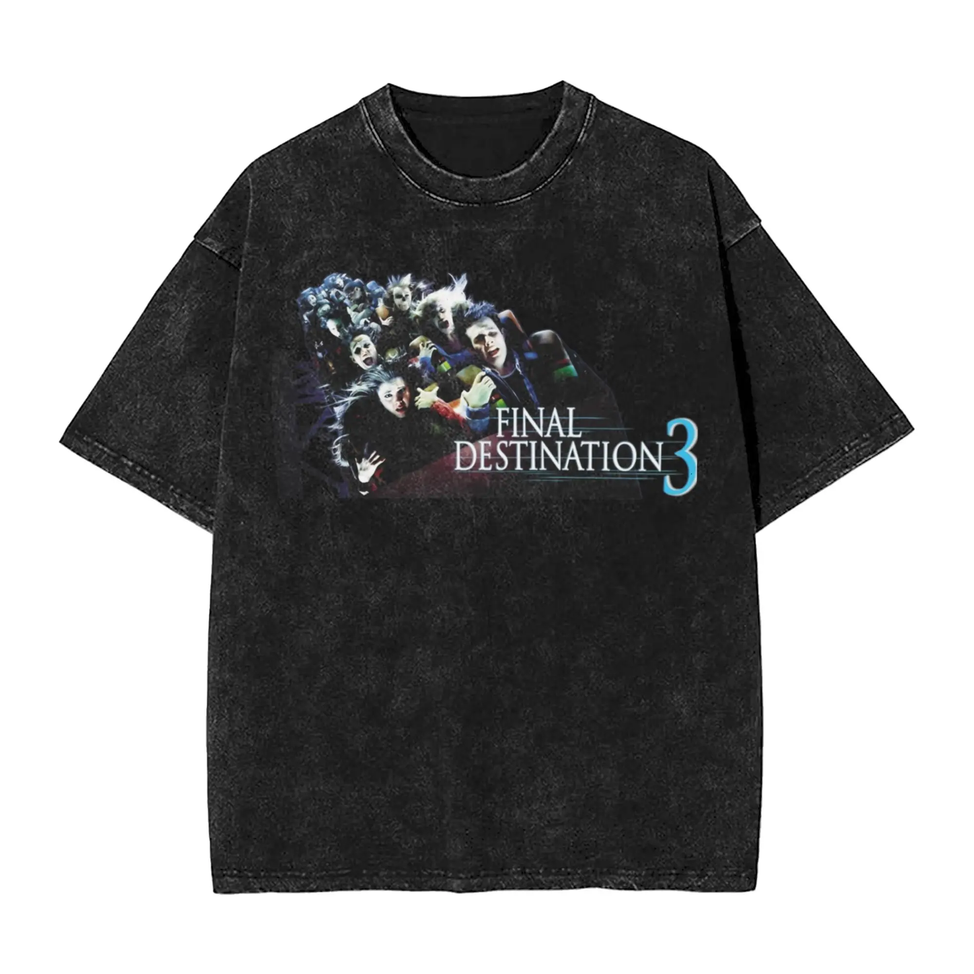 

Death Is Coming Final Destination Bloodlines Outfit Washed T Shirts for Men Women Streetwear Hip Hop T-Shirts Tees Tops Cotton