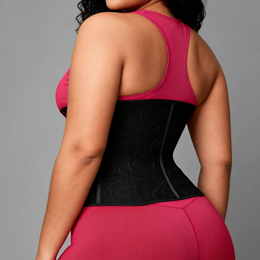 Women's 13 Steel Boned Latex Waist Trainer Vest Front Zipper Slimming Tummy Control Corset Straps Body Shaper Hourglass Cincher