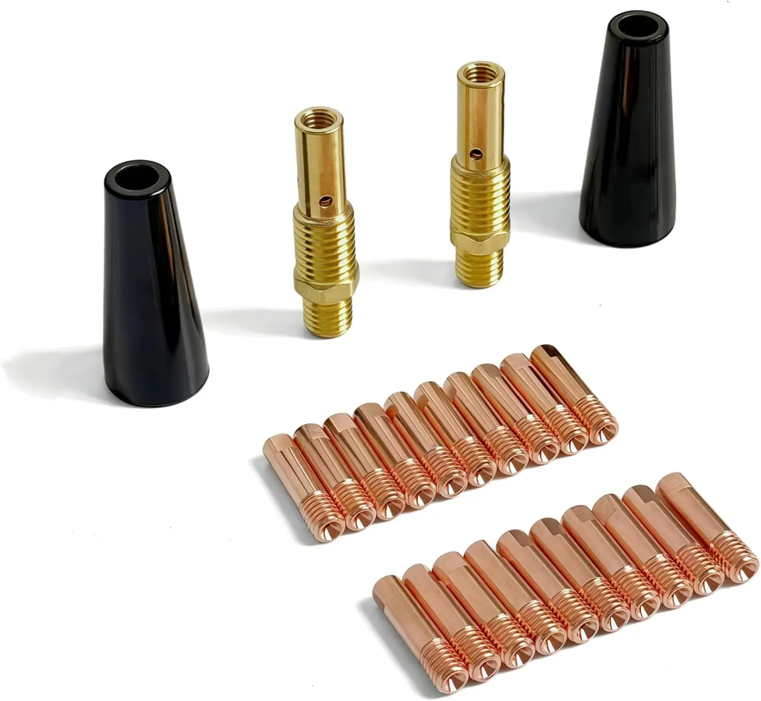 

24PCS Flux Core Welding Kit - Nozzle, Contact Tips for MIG Welder, 0.030" Accessory Kit