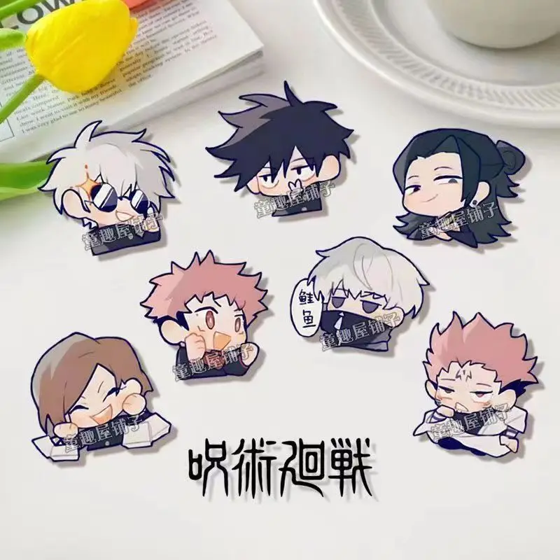 

Anime Jujutsu Kaisen Kugisaki Nobara Satoru Gojo Cosplay Cute Badge Student Animation Game Schoolbag Pendant Brooch