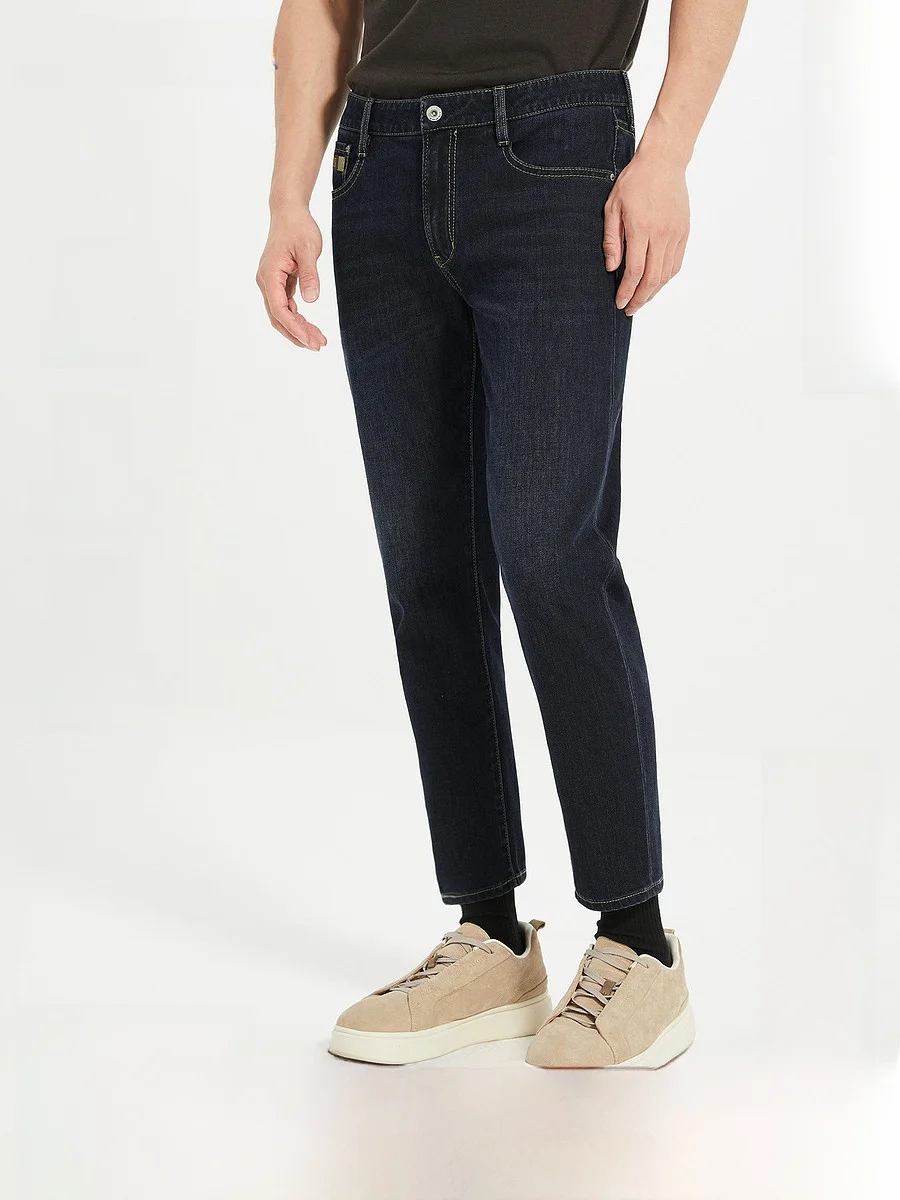 Low Waist Men's Jeans Lilanz Nine Points Fashion Urban Style High Elasticity Polyester Cotton Lycra Autumn New Arrival
