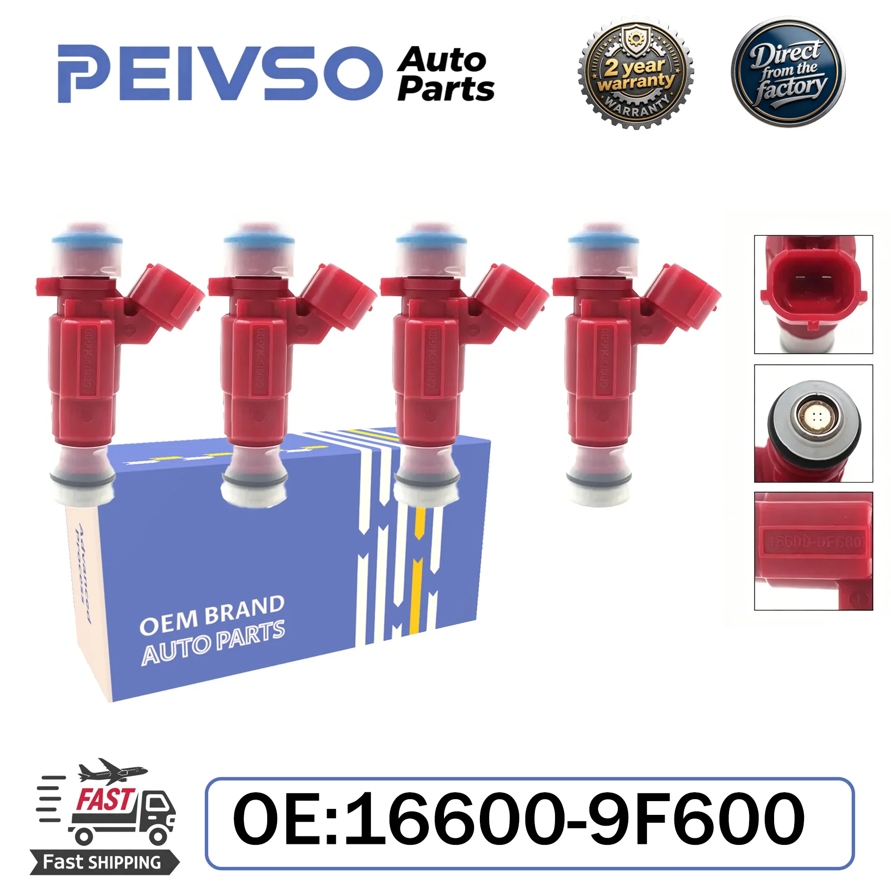 PEIVSO Fuel injector 16600-9F600 0280155940 For Nissan ALMERA PRIMERA 1.5 1.8 16V N16 P12 00-06