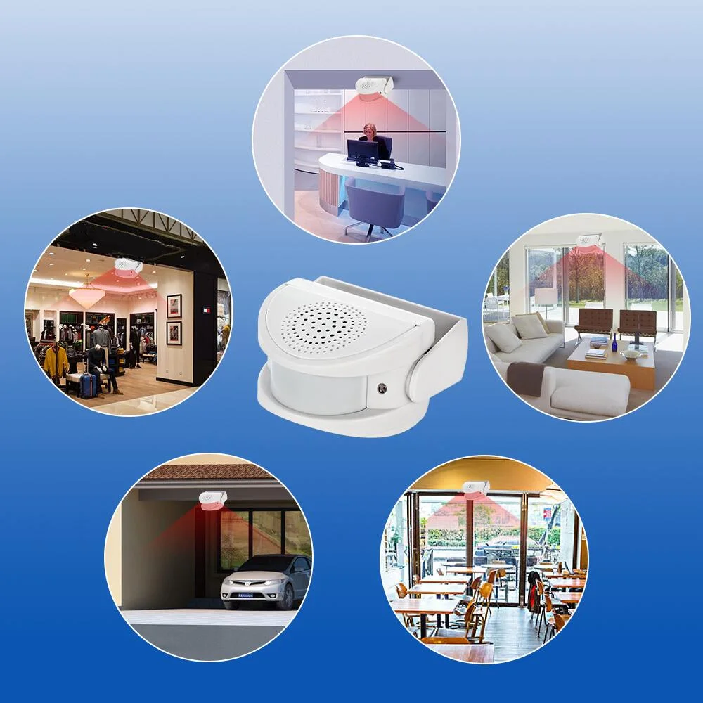 Welcome Chime Bell for Shop 32 Melodies Wireless Motion Sensor Doorbell Alarm for Shop Home Office Security Prottection Burglar