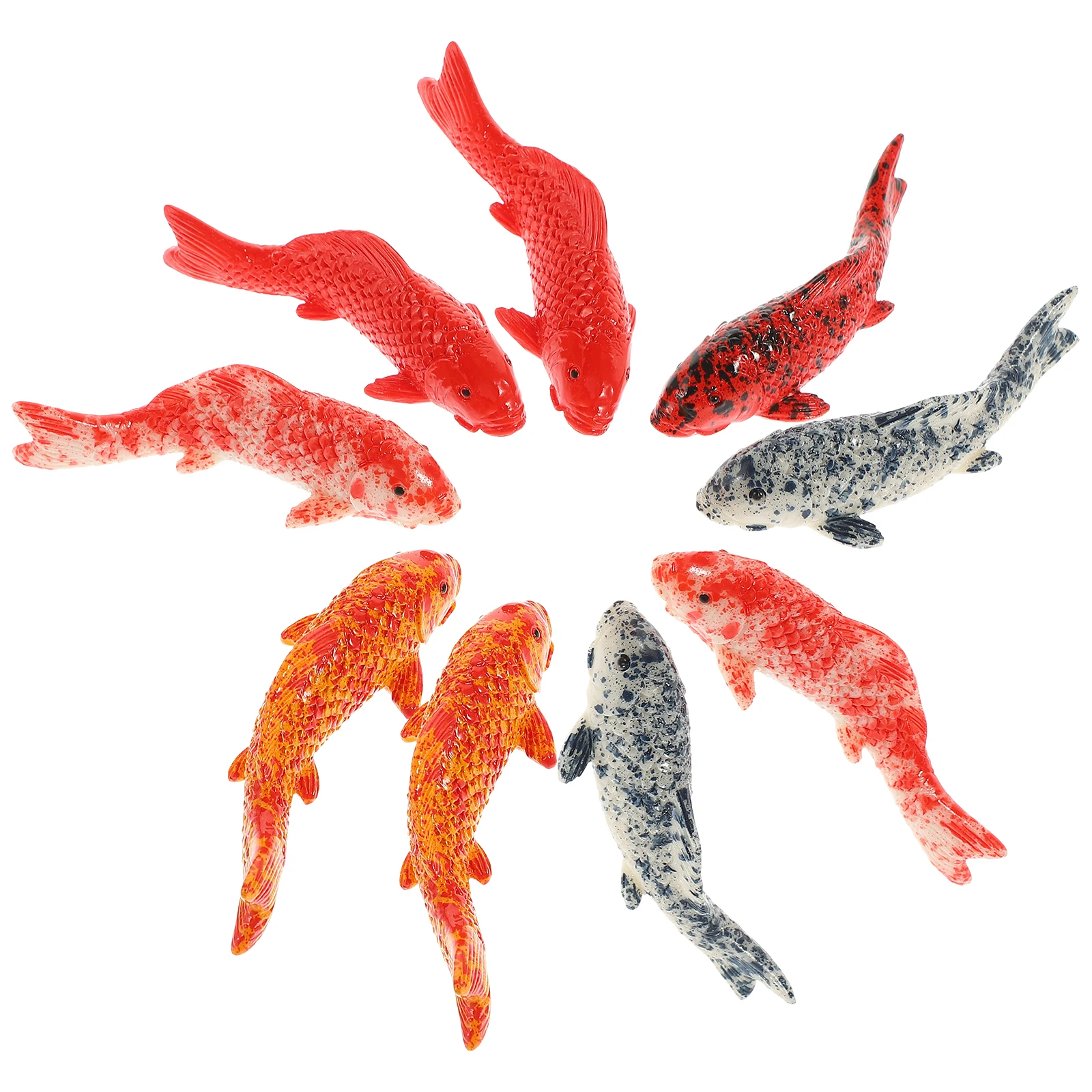 

20 Pcs Decorative Fish Figure Compact Aquarium Fake Artificial Ornamentartificial Goldfish