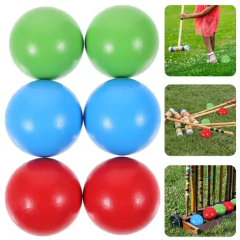 Wooden Croquet Ball Set 1