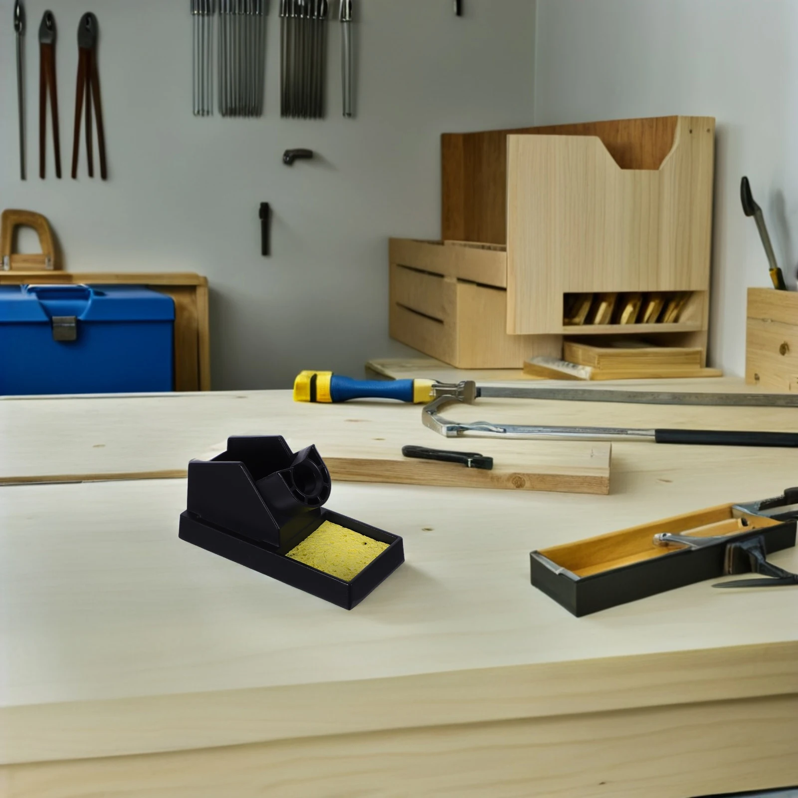 

Universal Wood Burning Pen Holder Stable Aluminum Stand Integrated Cleaning Sponge Efficient Heat Dissipation for Pyrography