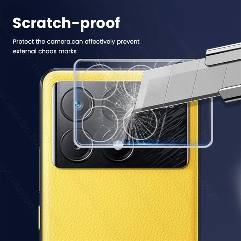 3D Curved Tempered Glass Camera Lens Film For Xiaomi Poco X6 Pro Camera Protective Glass Little Poko X6Pro X 6 Pro PocoX6Pro 5G