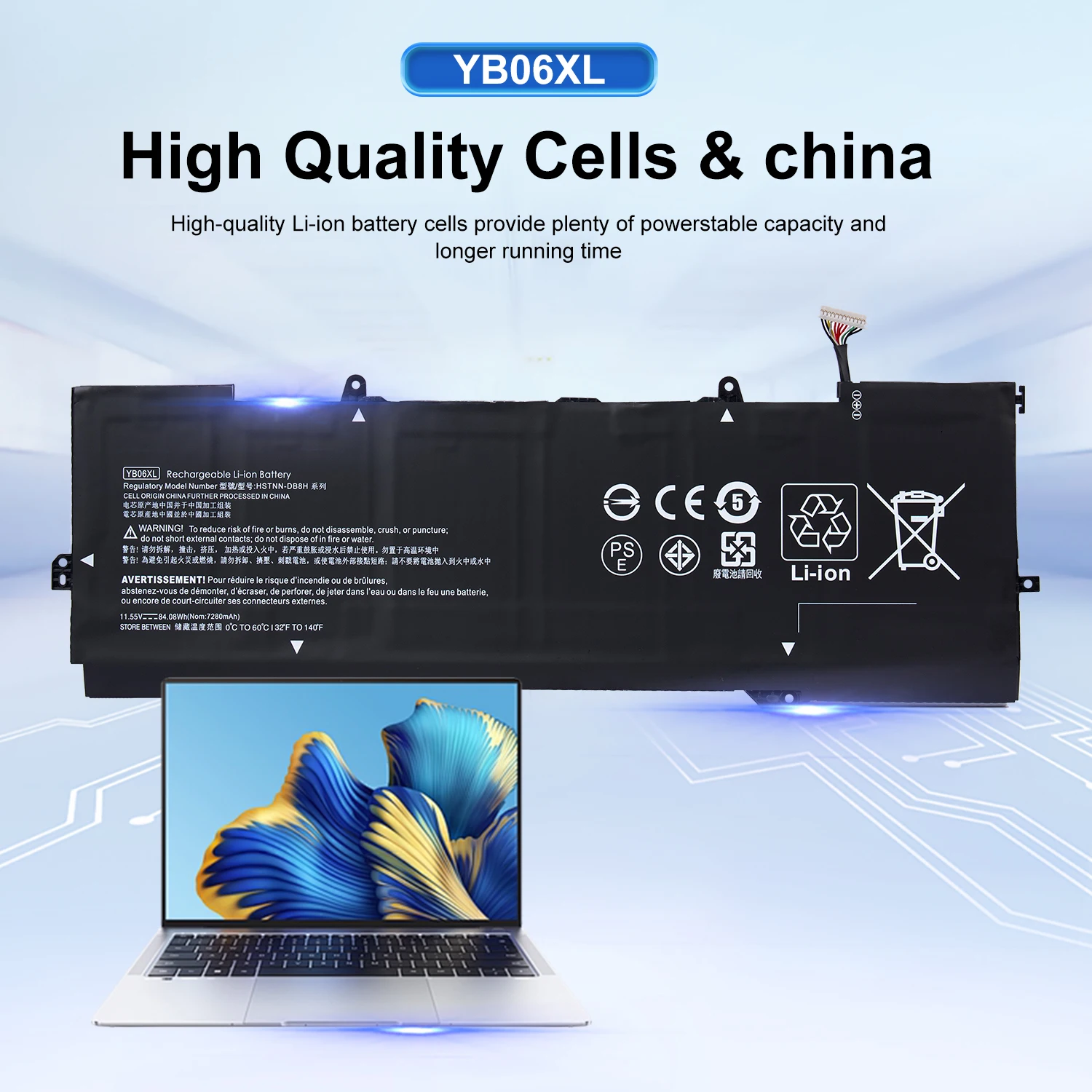

AUSSY YB06XL Battery for HP Spectre X360 15-CH002TX HSTNN-DB8H DB8V 928427-271 CH013TX CH070NZ CH034NG + 24-Month warranty