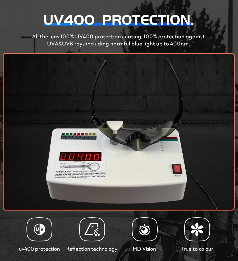 Kapvoe fahrrad brille uv400 männer fahrrad sonnenbrille luft atmung mtb brille outdoor sport brille fahrrad brille oculos de ciclismo – Detail 15