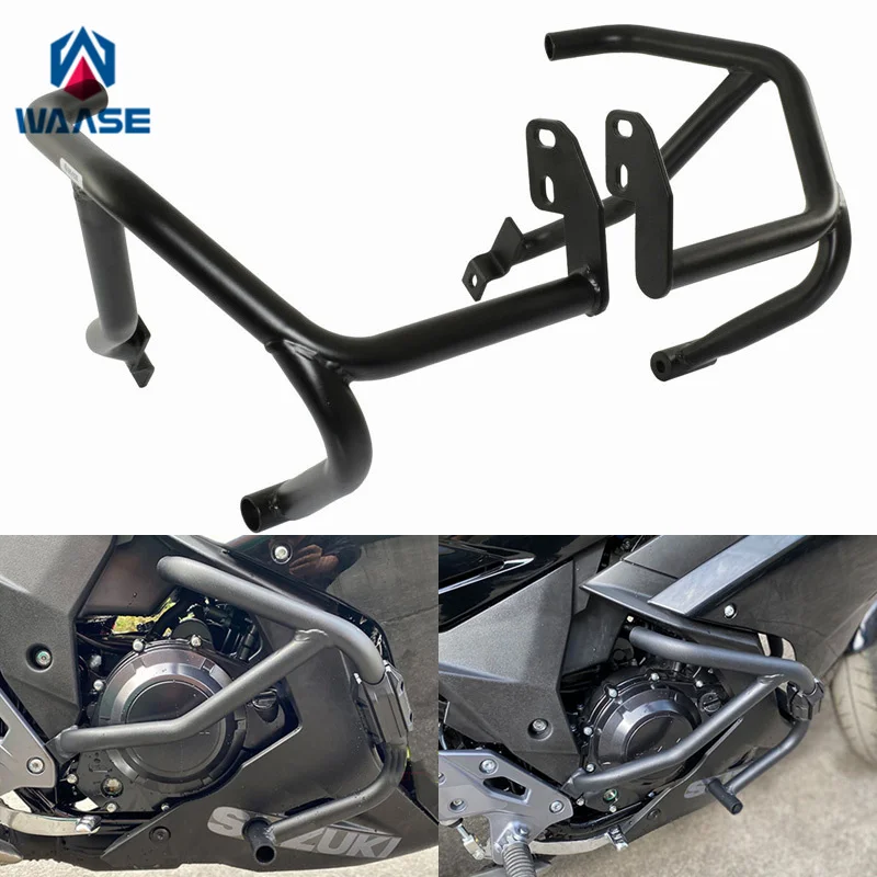 

waase For Suzuki GSX250R GSX 250 R 2018 2019 2020 2021 Engine Bumper Guard Frash Stunt Cage Crash Bar Engine Frame Protector