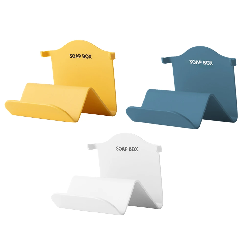 

3 Pcs Wall Mounted Holder Punch Free Simple Drainage PP Adhesive Bathroom Accessories Lightweight Compact Practical Strong Load