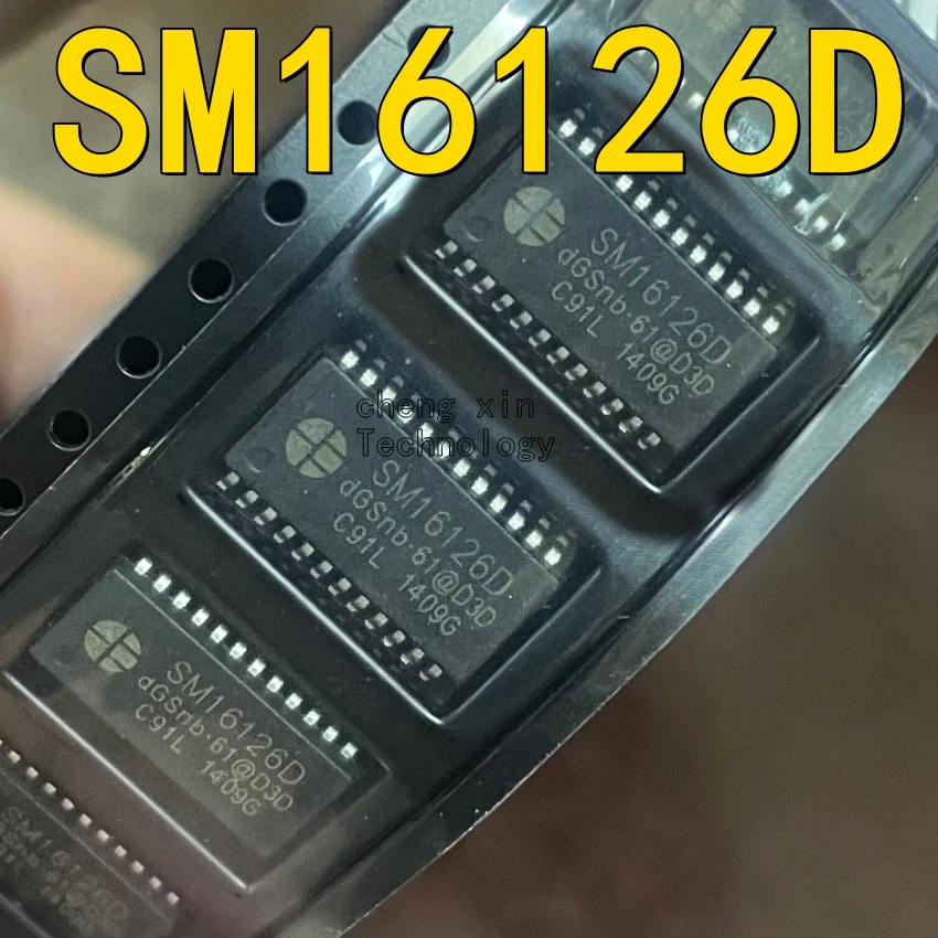 Serigrafia SM16126 IC SSOP-24 LED Driver Chip, SM16126D, novo e original, 50PCs, 20PCs, 5PCs