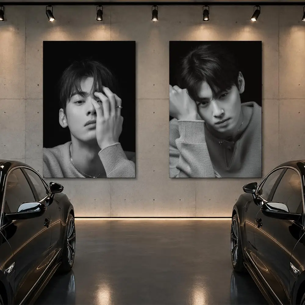 Korean Actor Cha EunWoos Poster Room Decor Home Wall Art Printing Waterproof Garage BedRoom Posters Gift