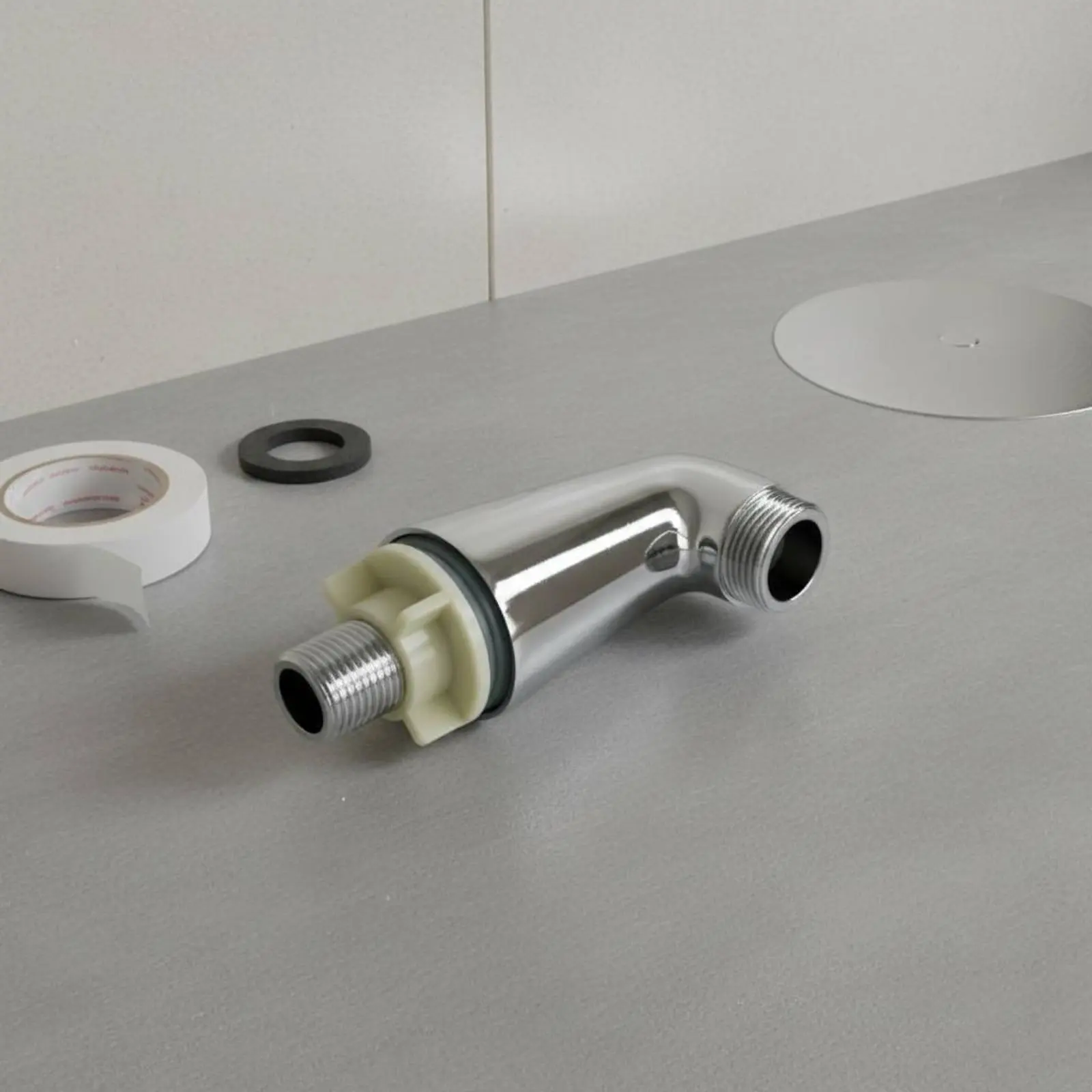 2 Pieces Bathtub Faucet Mounting Legs Silver-Toned Finish Plumbing Hardware for Bathroom