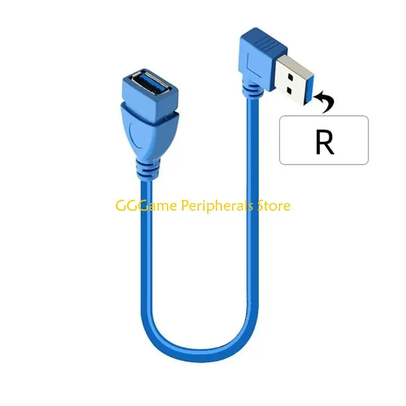 U55b super rápido extensão usb com ângulo direito e esquerdo 90 graus um macho para fêmea para laptop usb disco
