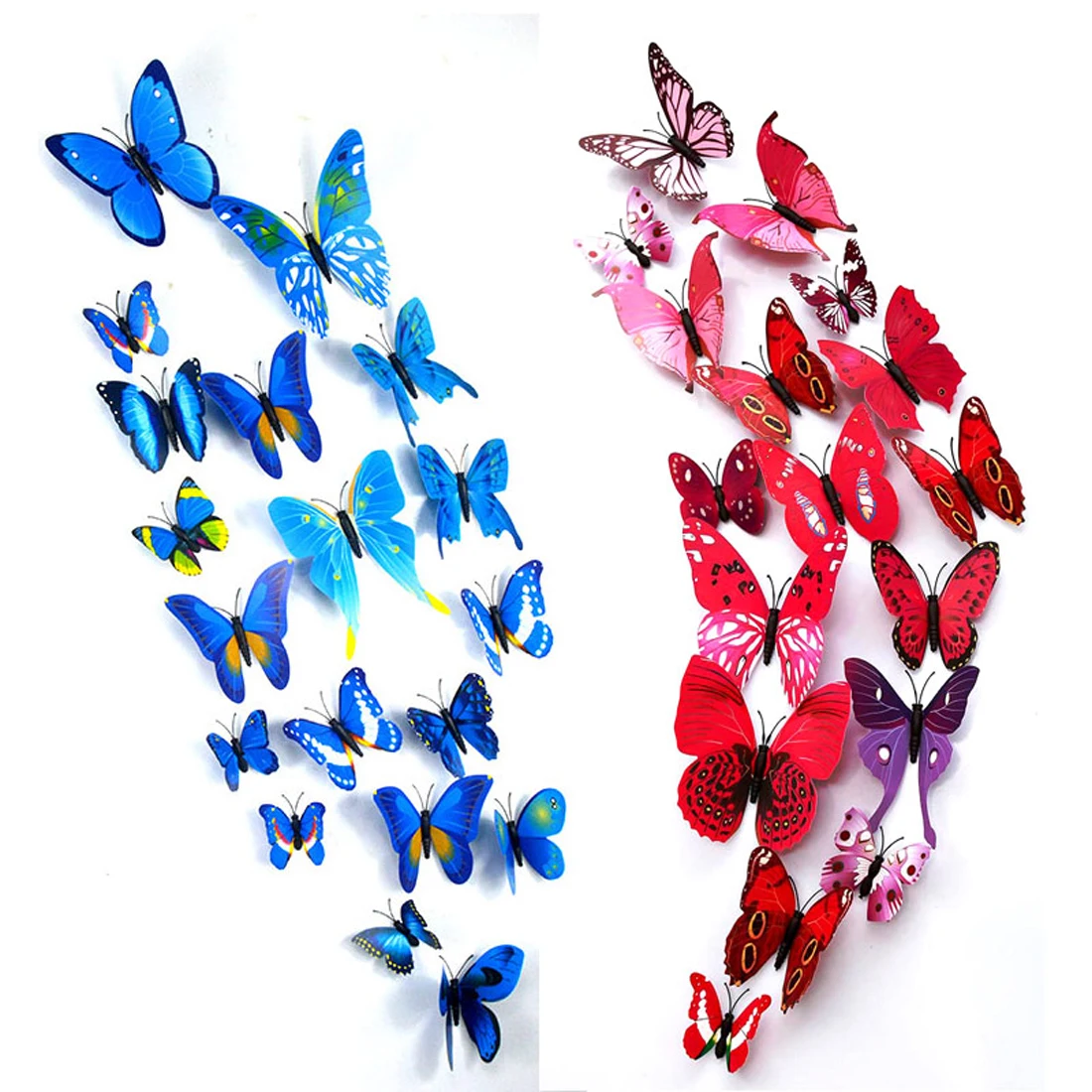 12pc Wall Stickers 3D Butterfly Stickers Fashion Windows Stickers Home Decoration