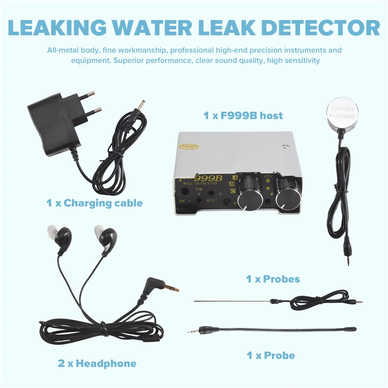 

F999B Детектор утечки воды Бытовой настенный детектор утечки EU Plug-BTFL