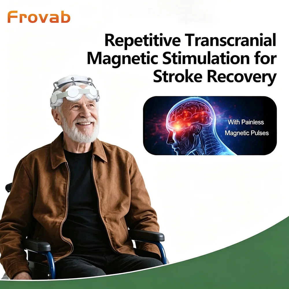 Frovab Medical Grade rTMS Device Brain Stimulation Non-invasive Parkinson Disease Depression Anxiety Treatment Stroke Recovery Neurological Rehabilitation