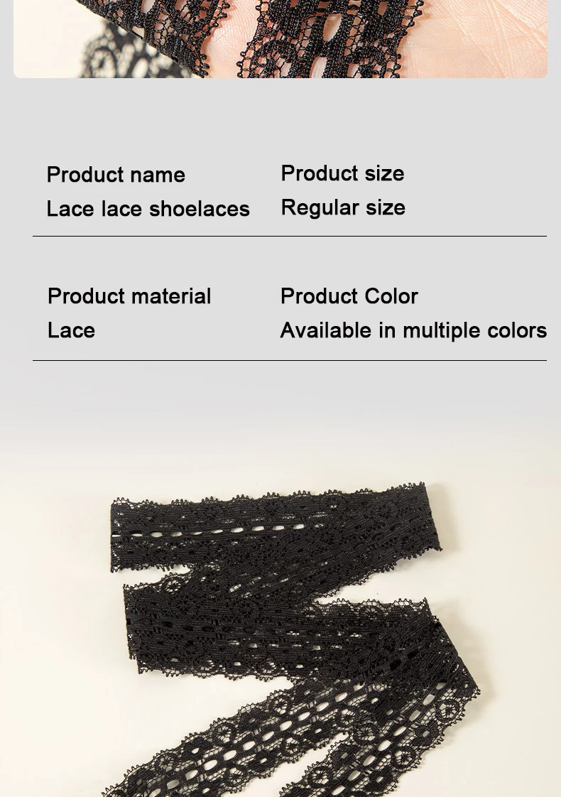 1 Paar Seiden-Spitzen-Schnürsenkel für Mädchen, bunte flache Schnürsenkel, weiß, schwarz, lässige Seil-Schnürsenkel für Schuhe, Zubehör, Breite 3 cm – Detail 10