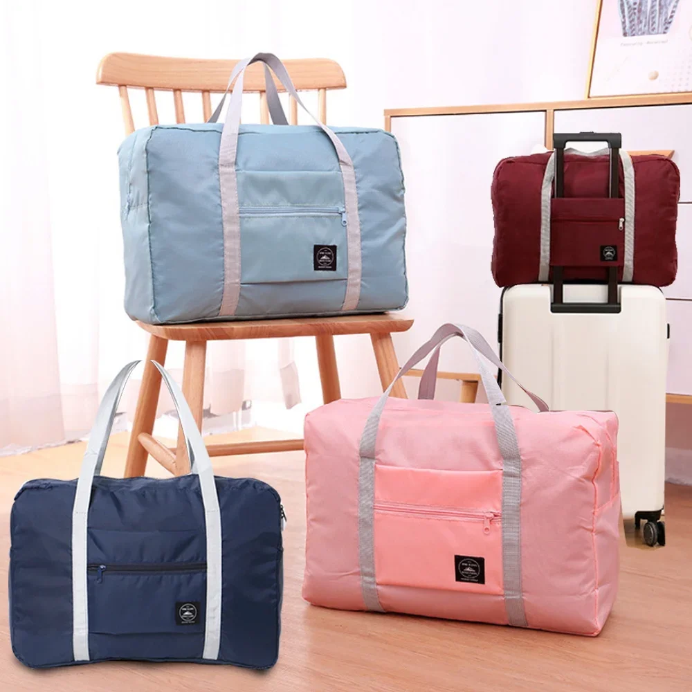 2022 New Nylon Foldable Travel Bags Unisex Large Capacity Luggage Bag Women Portable WaterProof Handbags Men Travel Accessories