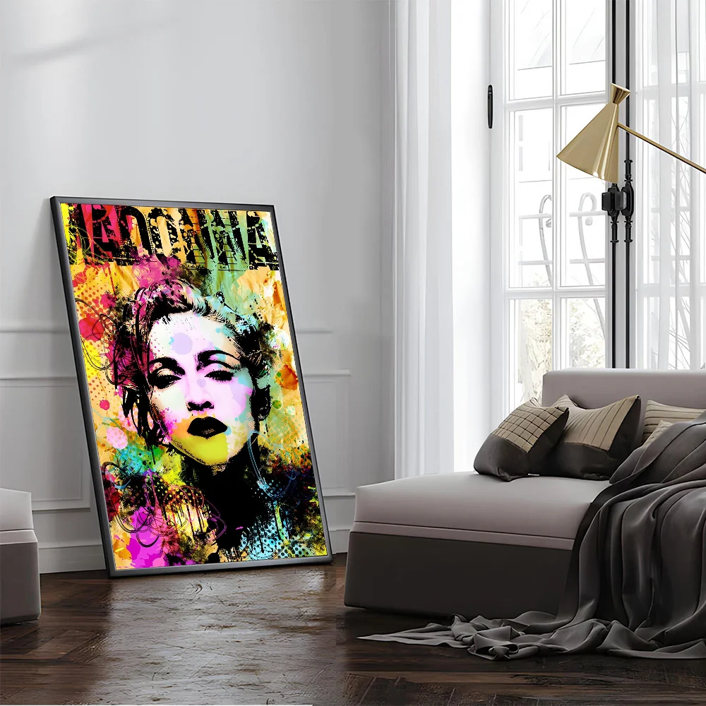 Singer M-Madonna Classic Movie Posters Vintage Room Bar Cafe Decor Nordic Home Decor