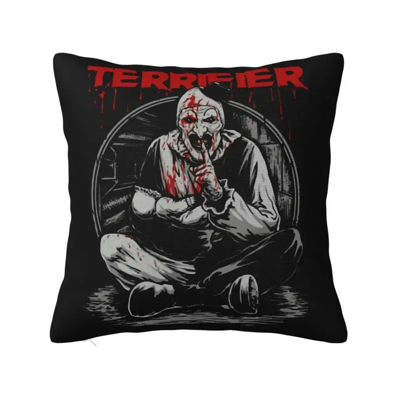 

Horror Halloween Movie Terrifier Clown Luxury Pillow Cover Decoracion Salon Case Car Cushion