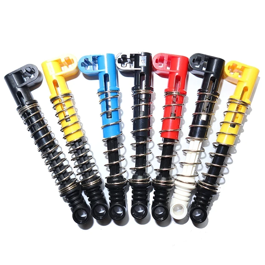 Technical Parts Hard Soft Spring Shock Absorber Building Blocks Compatible 65151 79717c01 95292c01 731c04 731c06 MOC Bricks Toys