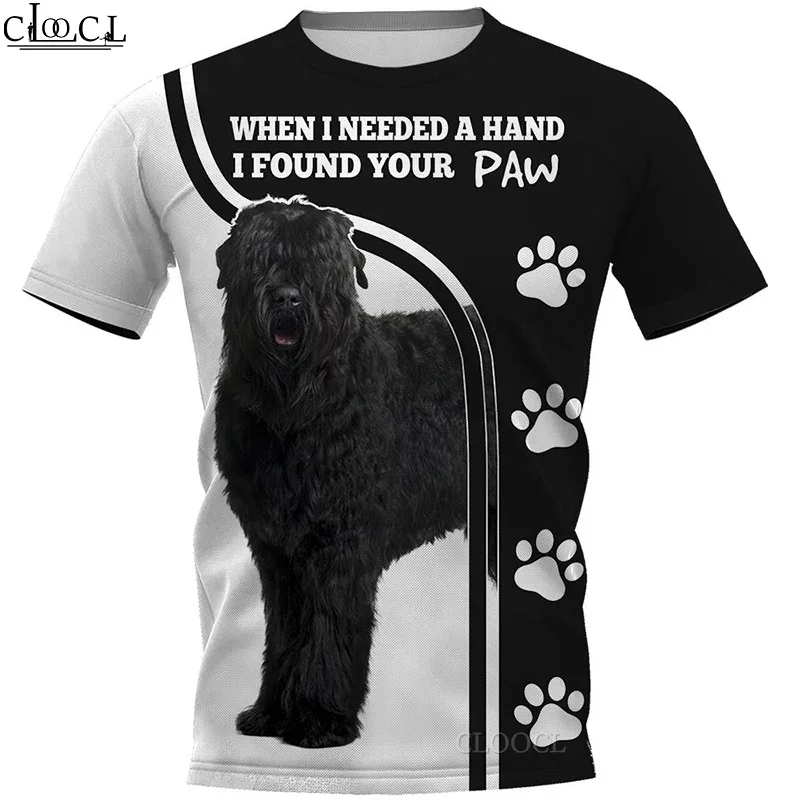 CLOOCL Newest Black Russian Terrier T Shirt Summer Men Women 3D Print Hip Hop Tops Round Neck T-shirt Pullover Drop Shipping