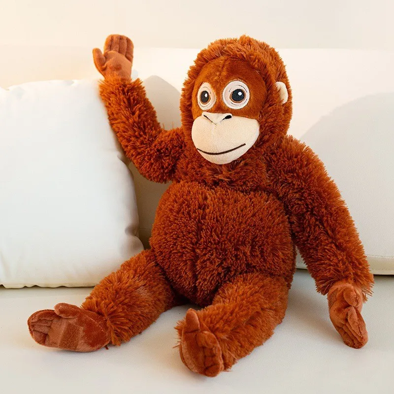 

NEW Funny Orangutan Plush Toys Super Soft Stuffed Monkey Animals Plush Toys Cute Orangutan Backpack Shouldbag Doll Creative Gift