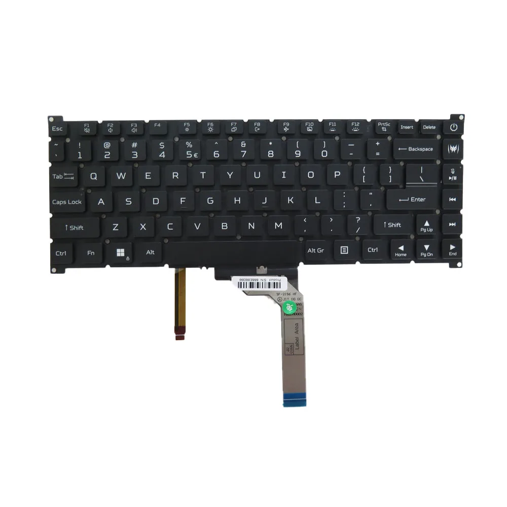 Laptop 3-zone RGB Backlight V194766AS Keyboard For Predator Triton 17 X PTX17-71 N23Q10 United States US Without Frame New