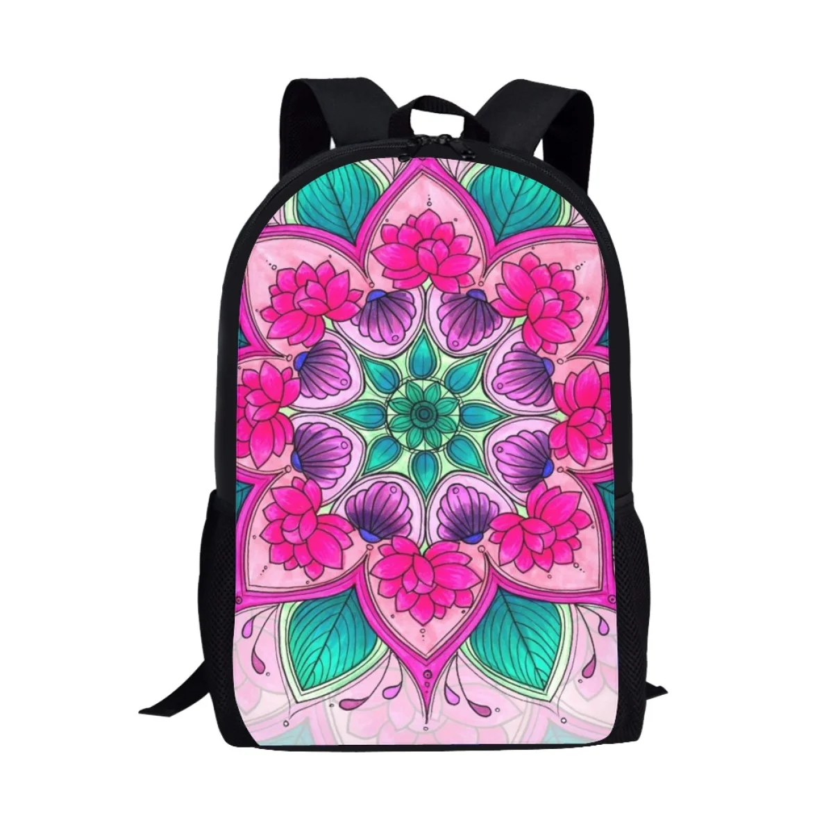 Bohemian Mandala Printing Girls Boys Student School Bag Teenager Laptop Bag Casual Shoulder Backpack Travel Storage Rucksack