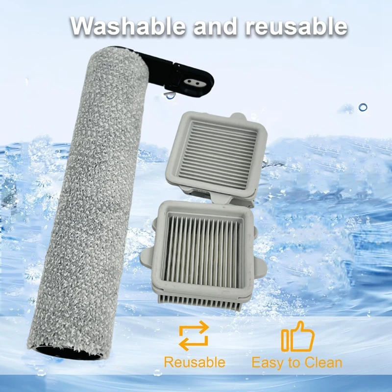 3 個のブラシとフィルターキット Roborock F25 F25 RT F25 LT F25 ALT F25 ACE 床スクラバーアクセサリー交換部品