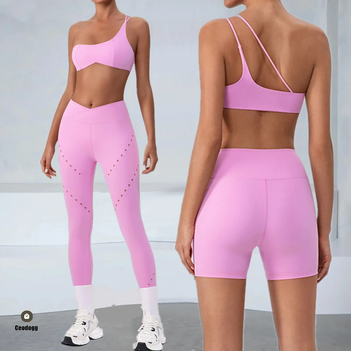 

2 шт., полые шорты для спортзала на одно плечо, женский комплект для йоги, женский спортивный костюм для бега, спортивная одежда, спортивный костюм для фитнеса, женский XP99