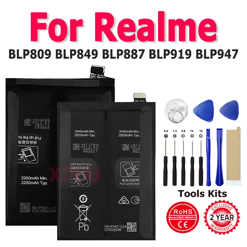 

Совершенно новый аккумулятор XDOU BLP809 BLP849 BLP857 BLP887 BLP919 для Oppo Realme GT Neo 2 3 Neo2 Neo3 GT2 Pro Master Smartphone Bateria