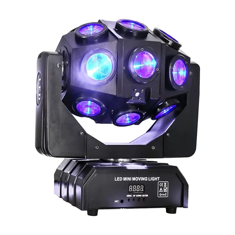 Dj Disco Event Lighting 18Pcs 10W Rgbw 4 In1 Disco Led Beam Moving Dj Stage Lights