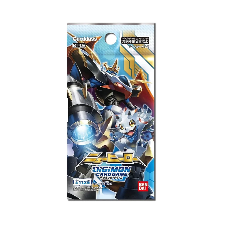 Bandai Digimon Jogo de cartas Novo Awakening Hero Caixa de reforço japonesa BT-08 BT-07 Coletar 24 pacotes