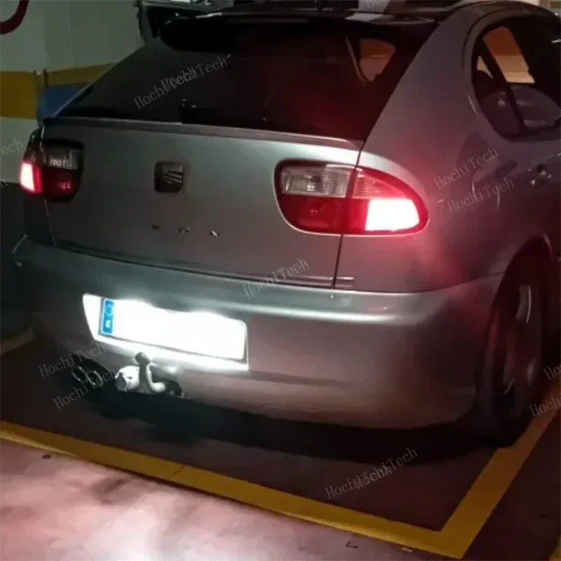 Afbeelding 4: Voor Seat Altea 2005-2009 Arosa Cordoba 6K 6L Leon 1M Toledo 5P Ibiza 6L 2 STUKS Auto Kentekenverlichting Kentekenverlichting Upgrade