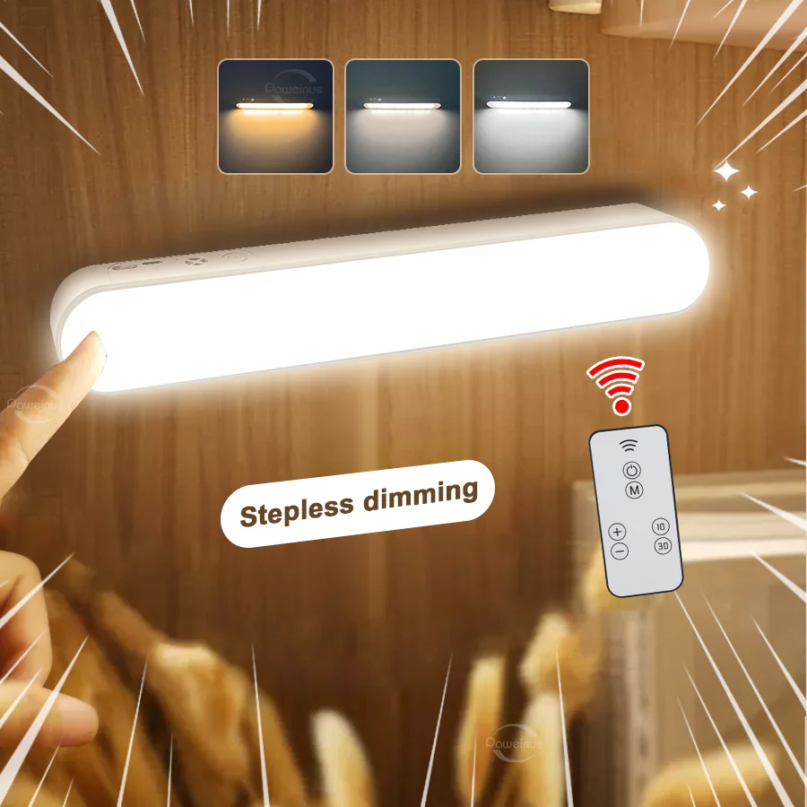 LED Magnetic Eye Protection Remote Reading Switch Desk Lamp 3 Mode-speed Stepless Dimming Rechargeable Dormitory Learning Light