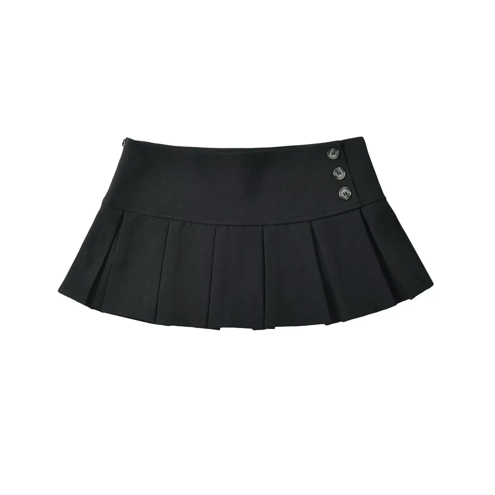 YENKYE American Retro Pleated Mini Skirt Women Sexy Low Waist Summer Skirts Cool Girl Y2K Saia 23 S62fa8aa6d70041bdb766bd6c7eb8714f2