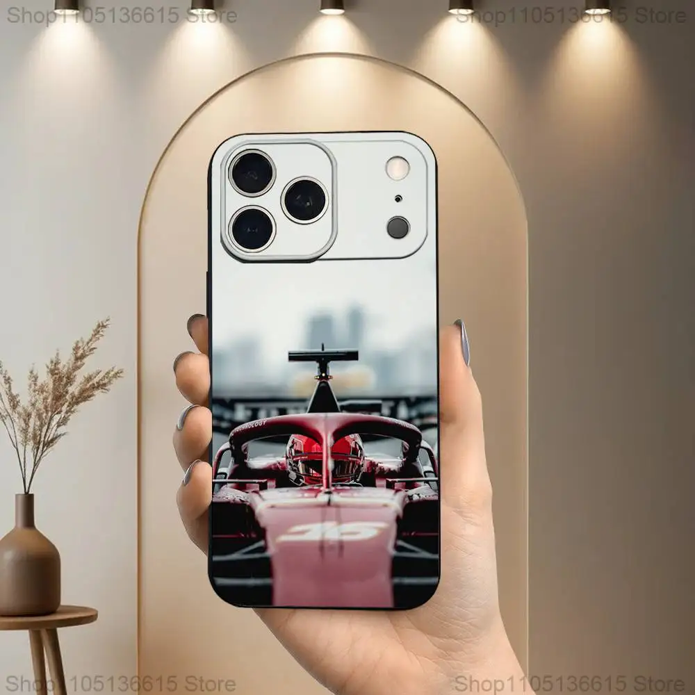 C-Charles L-Leclerc-16 Capa de telefone para iPhone 17,16,15,14,13,12,11 Plus,Pro Max, XS, X, XR, SE, Mini, 8,7, capa preta de silicone macio